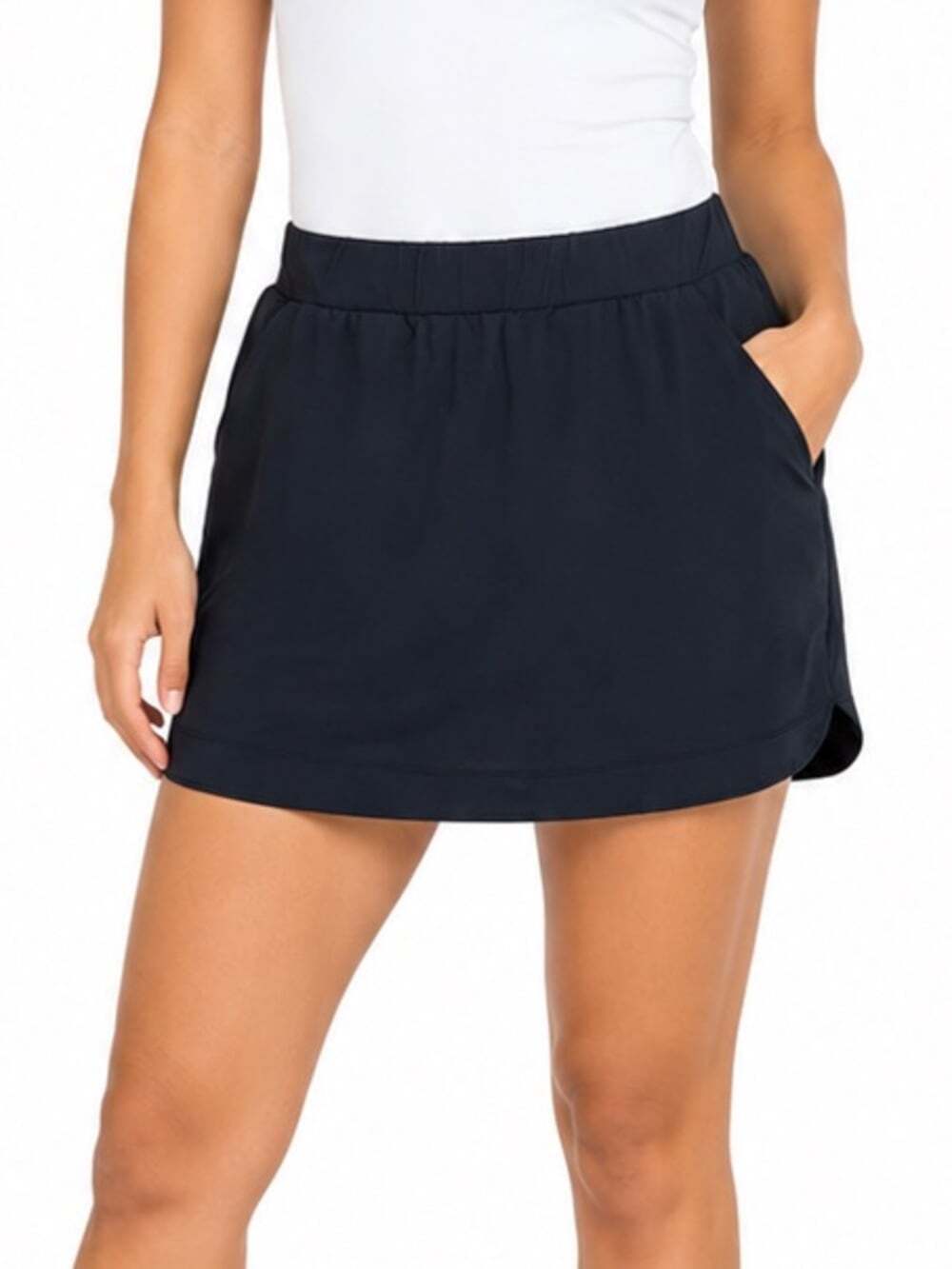 Lole Black Knit Skort Womens Size Small Athleisurecore Golf Tennis Wear
